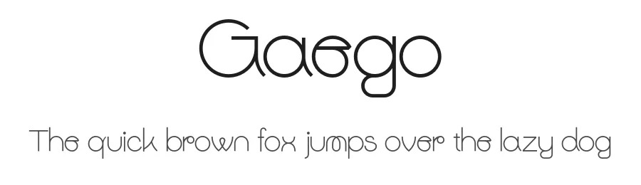 Gaego by Bakhrudin Ja'far — Sans Serif Font