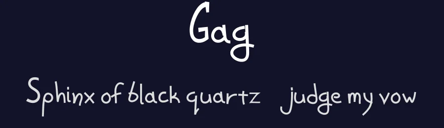Gag — Script Handwritten Font — thumbnail 2