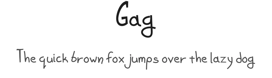 Gag — Script Handwritten Font