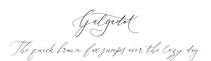 Galgadot by Letterara 2019 — Script Handwritten Font