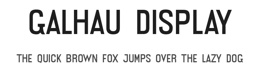Galhau Display by Leandro Ferreira — Sans Serif Font