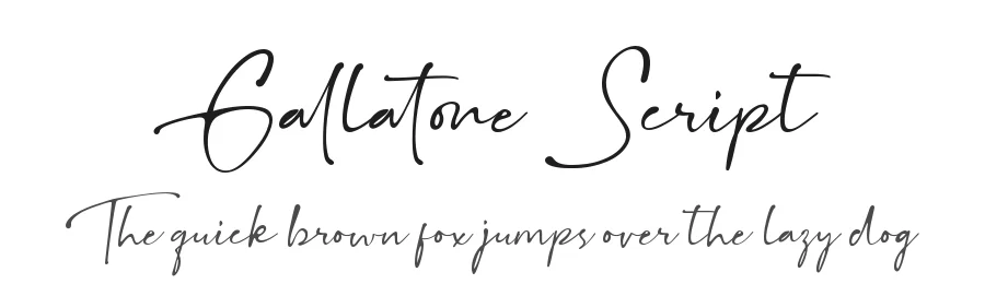 Gallatone Script by Sronstudio — Script Handwritten Font