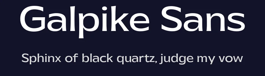 Galpike Sans by Umar Al Farouq — Sans Serif Font — thumbnail 2