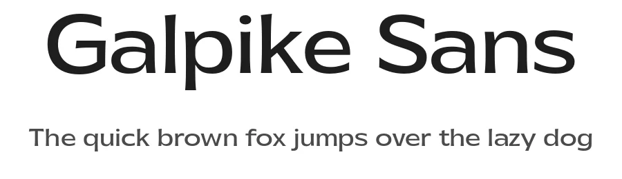 Galpike Sans by Umar Al Farouq β Sans Serif Font