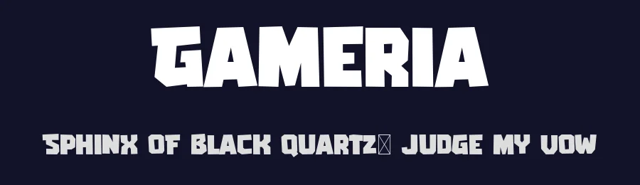 Gameria by Sahirul — Display Font — thumbnail 2