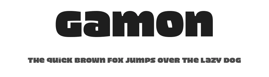 Gamon by Eko Bimantara — Display Font