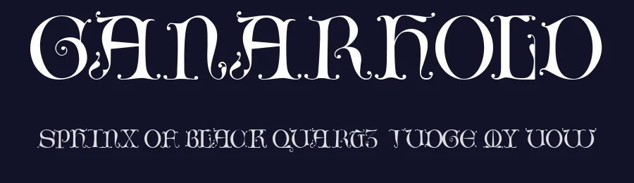 Ganarhold by Mikhail Vlasov — Display Font — thumbnail 2