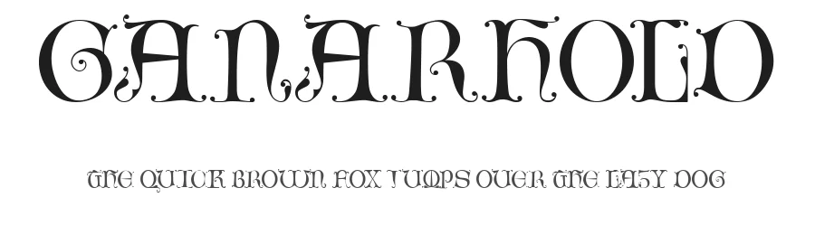 Ganarhold by Mikhail Vlasov — Display Font