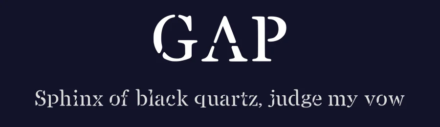 GAP — Serif Font — thumbnail 2
