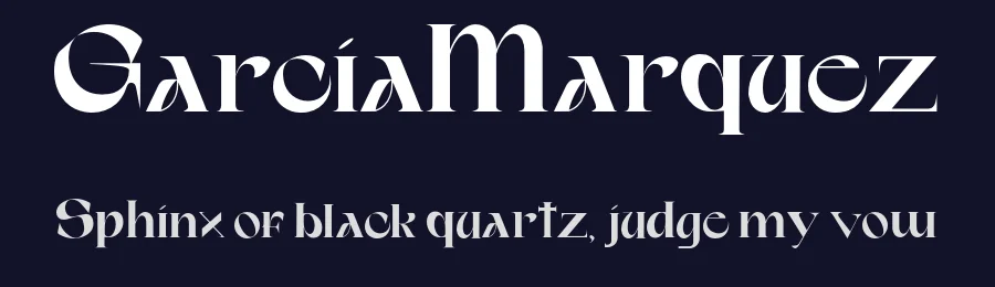 GarciaMarquez — Serif Font — thumbnail 2