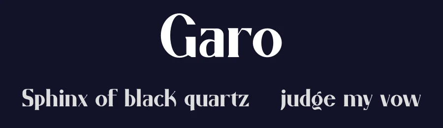 Garo by Ahmad Muslimin — Serif Font — thumbnail 2