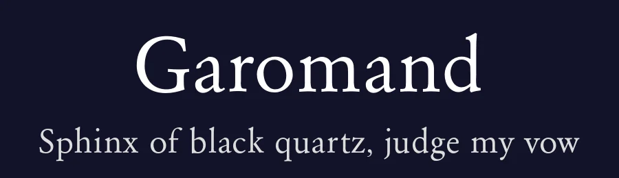 Garomand — Serif Font — thumbnail 2