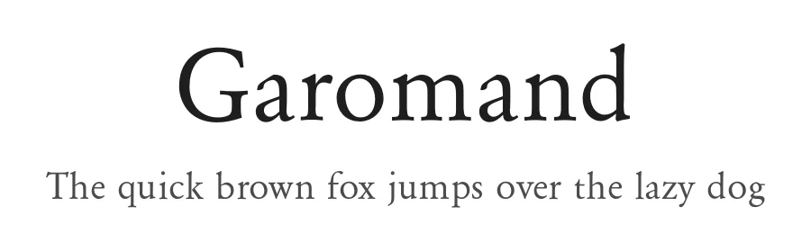 Garomand — Serif Font