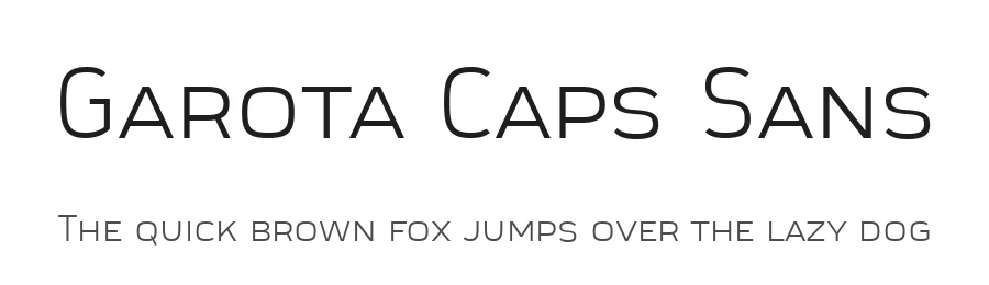 Garota Caps Sans by Fernando Haro — Sans Serif Font