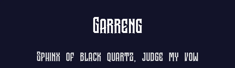 Garreng by Tama Putra — Display Font — thumbnail 2