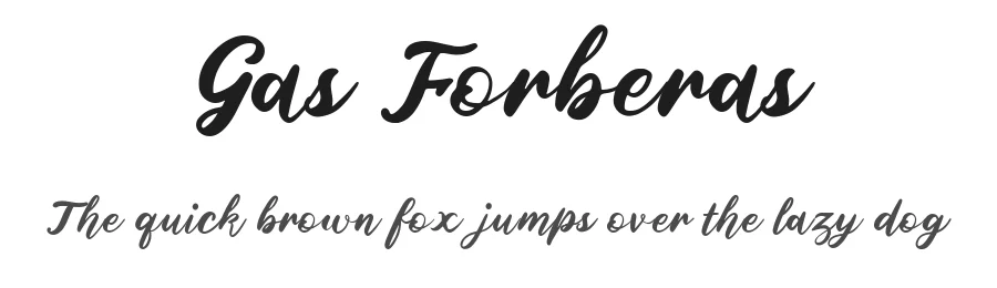 Gas Forberas by Forberas Club — Script Handwritten Font