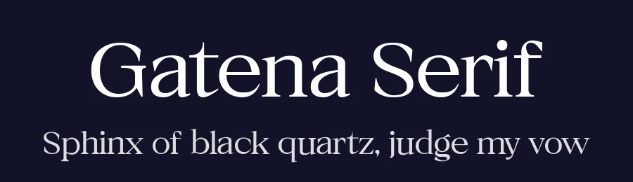 Gatena Serif by By Abdul Artega — Serif Font — thumbnail 2