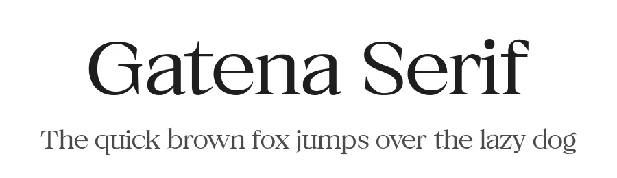 Gatena Serif by By Abdul Artega — Serif Font