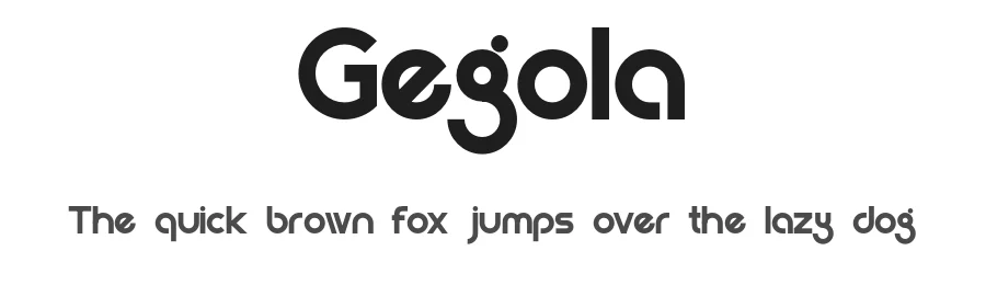 Gegola by Jamaludin Ahmad Sahestya Dharma — Sans Serif Font