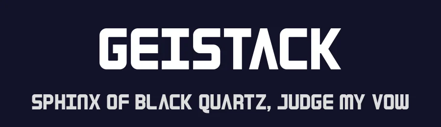 Geistack by Wahyu Sa — Display Font — thumbnail 2