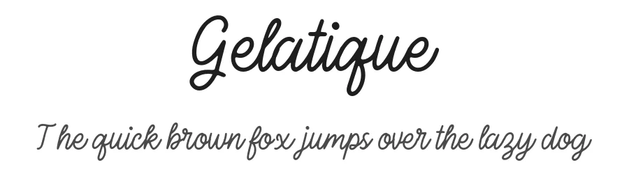 Gelatique by Forberas Club — Script Handwritten Font