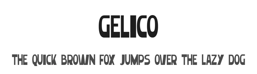 Gelico by Bakhrudin Ja'far — Display Font