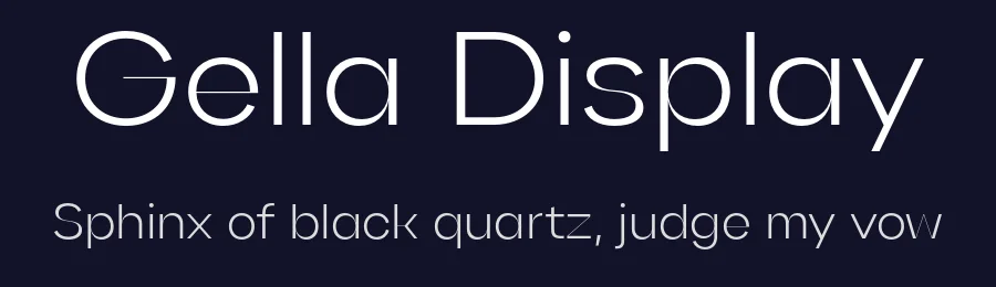 Gella Display — Sans Serif Font — thumbnail 2