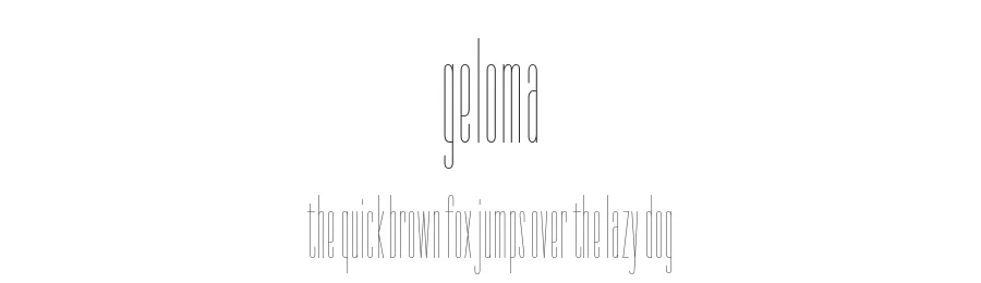 Geloma by Justin Penner — Sans Serif Font