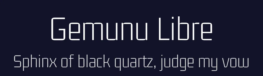 Gemunu Libre by Puspanada Ekanayake, Sola Matas, Pathum Egodawatta, Kosala Senevirathne — Sans Serif Font — thumbnail 2