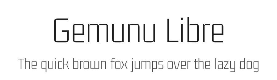 Gemunu Libre by Puspanada Ekanayake, Sola Matas, Pathum Egodawatta, Kosala Senevirathne — Sans Serif Font