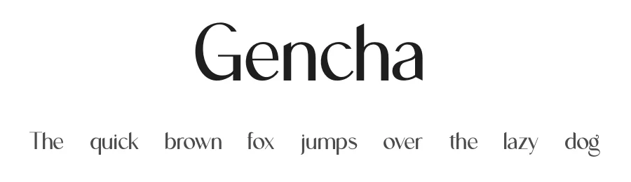 Gencha by Ahmad Muslimin. — Sans Serif Font