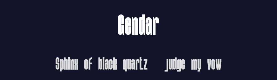 Gendar — Sans Serif Font — thumbnail 2