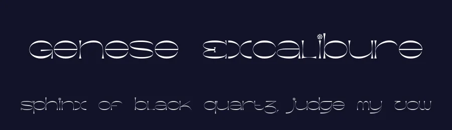 Genese Excalibure by Bastien Tessanne — Serif Font — thumbnail 2