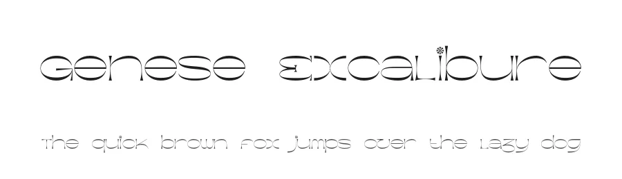 Genese Excalibure by Bastien Tessanne — Serif Font