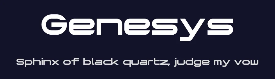 Genesys — Sans Serif Font — thumbnail 2