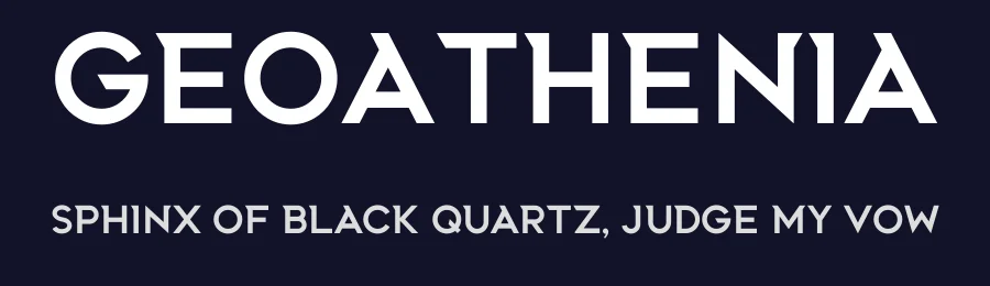 Geoathenia — Sans Serif Font — thumbnail 2