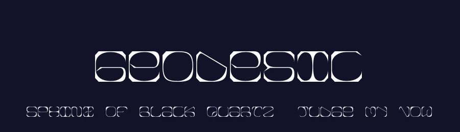 Geodesic by oxomoto — Display Font — thumbnail 2