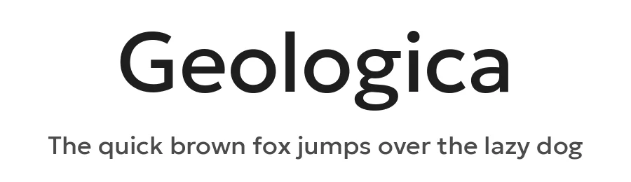 Geologica by Sindre Bremnes, Frode Helland — Sans Serif Font