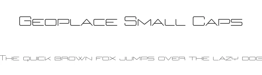 Geoplace Small Caps by Fernando Haro — Display Font