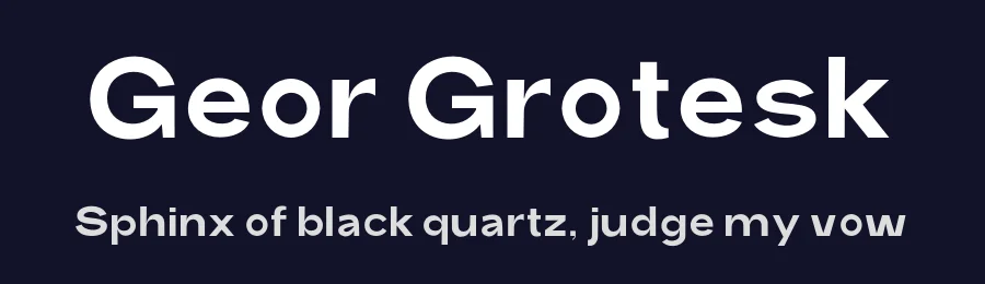 Geor Grotesk — Sans Serif Font — thumbnail 2