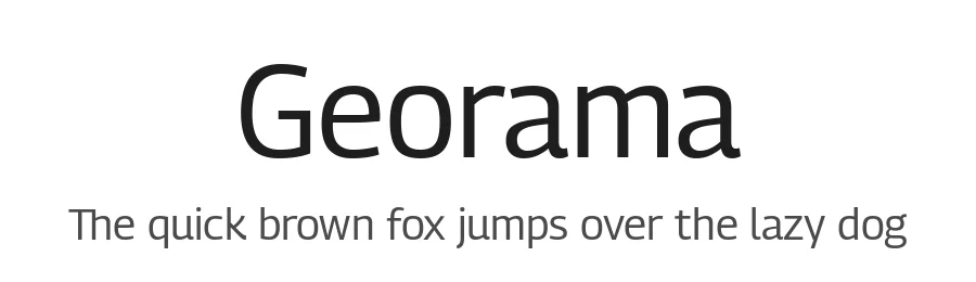 Georama by Jean-Baptiste Levee — Sans Serif Font