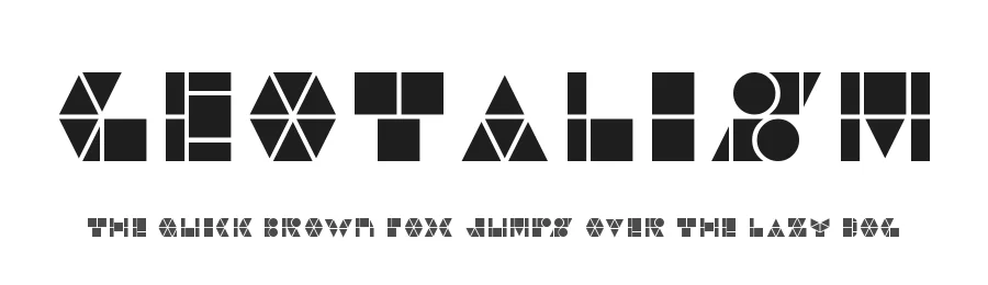 Geotalism by GGBotNet — Display Font