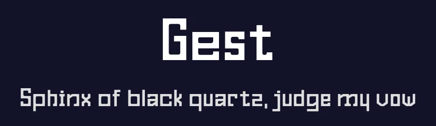 Gest by Maciej Połczyński — Display Font — thumbnail 2