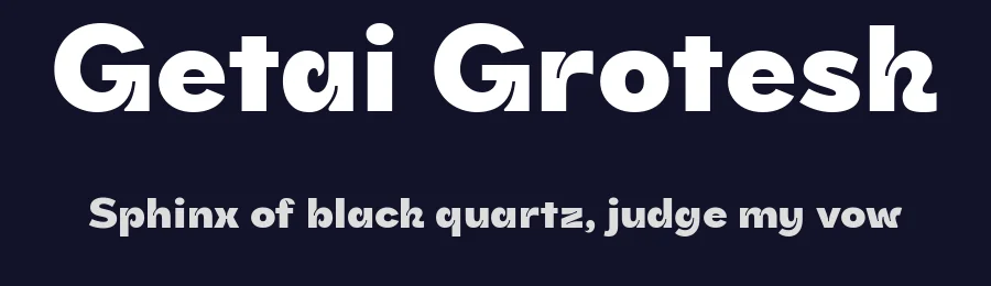 Getai Grotesk by Sylvester Tan — Sans Serif Font — thumbnail 2