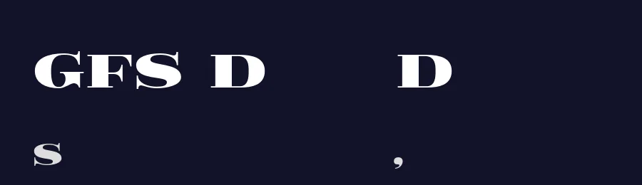 GFS Didot Display by George Triantafyllakos — Display Font — thumbnail 2