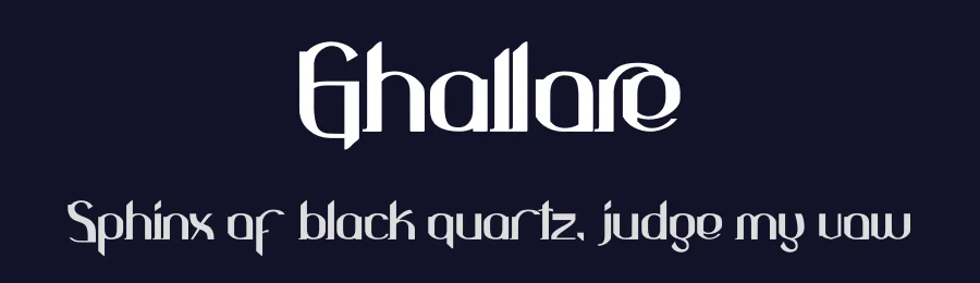 Ghallore by Glyphstyle — Display Font — thumbnail 2