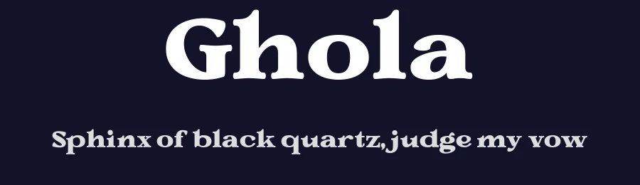 Ghola by Suandana Ipandemade — Serif Font — thumbnail 2