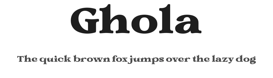 Ghola by Suandana Ipandemade — Serif Font