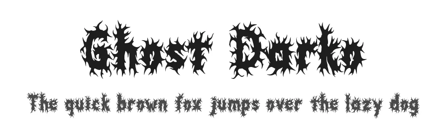 Ghost Darko by Yoga Letter 2025 (Isroni Yoga Prasetya) — Display Font