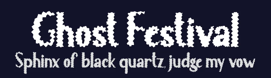 Ghost Festival by Yoga Letter 2022 (Isroni Yoga Prasetya) — Display Font — thumbnail 2